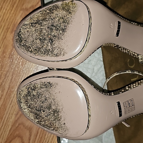 Gucci Bamboo Nude Genuine Python Stiletto Sandal size 41. Gently worn - Picture 6 of 7